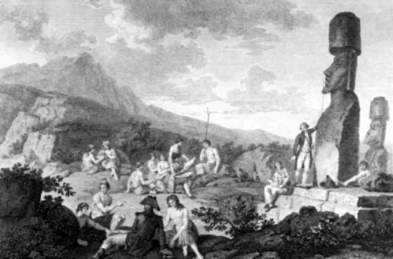 Дюше де Ванси , художник французской экспедиции 1786 года , изобразил